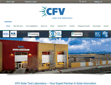 Tablet Screenshot of cfvsolar.com